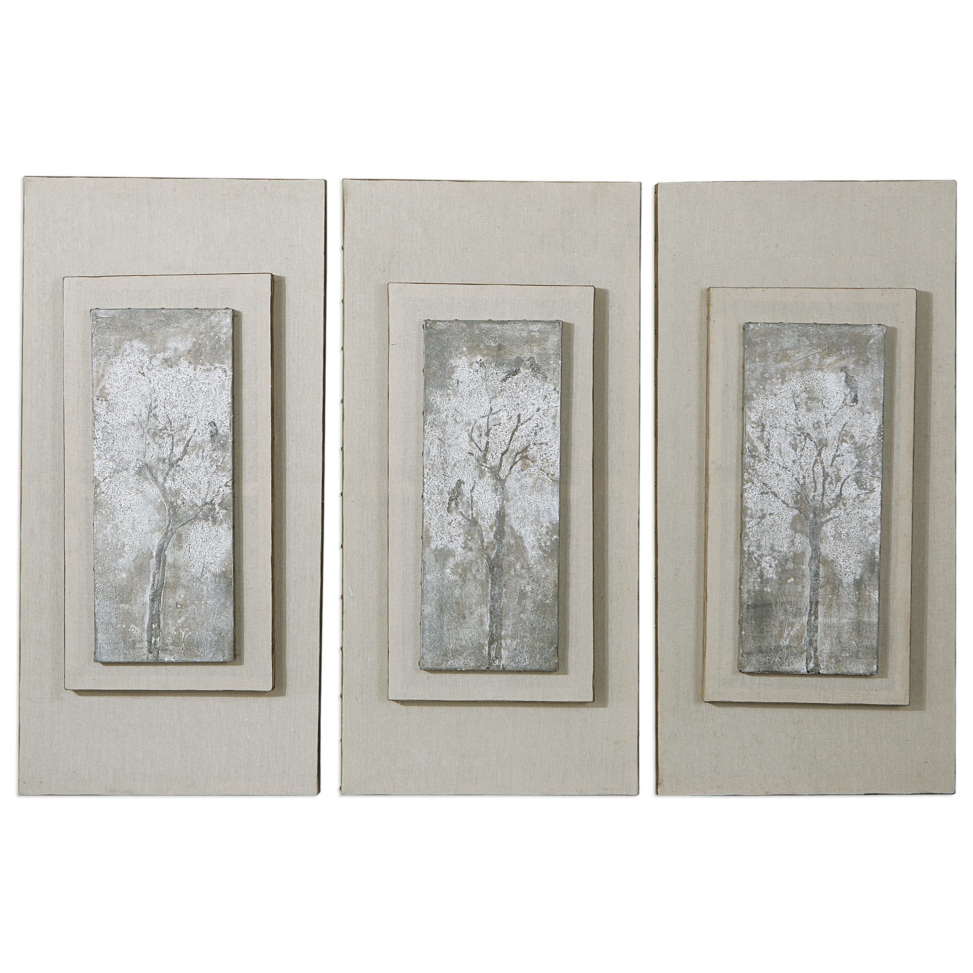Uttermost Art Triptych Trees Hand Painted Art (Set of 3) | Jacksonville